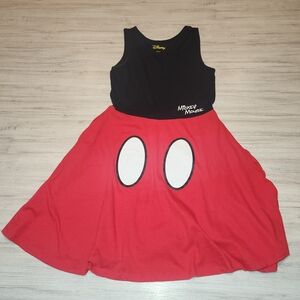 Disney Minnie Mouse Sleeves Dress Juniors Size Medium 7/9 B4